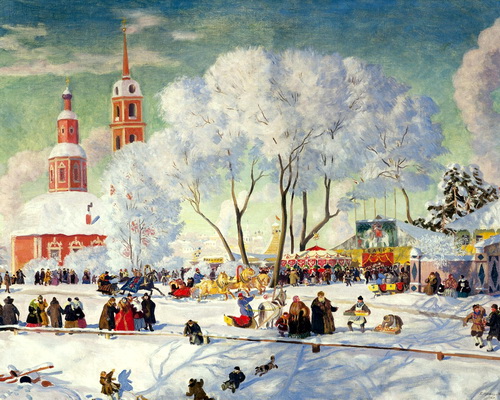 Кустодиев Б.М. Масленица 1919