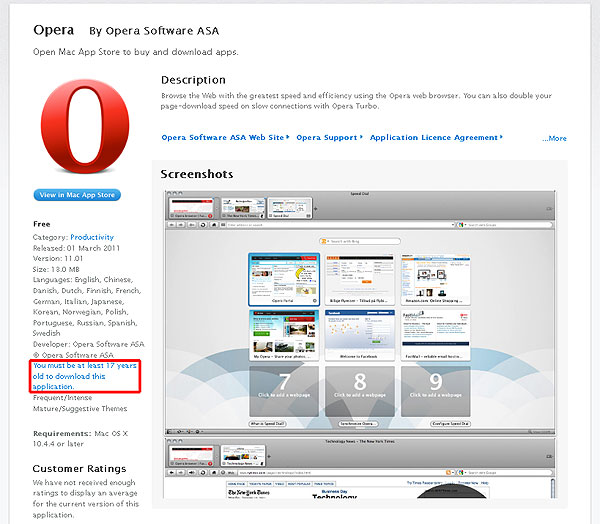 Скриншот с сайта Apple.com