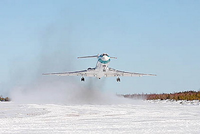 Взлёт Ту-154 АЛРОСА